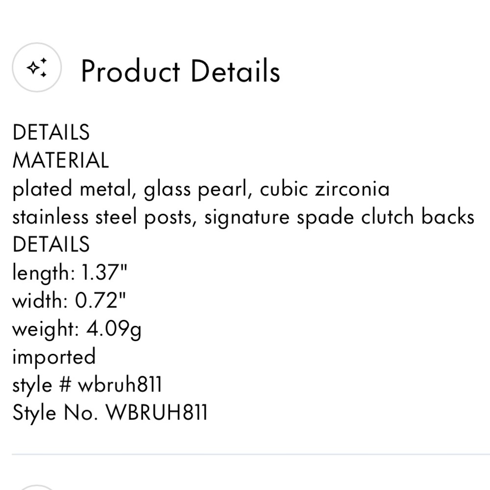 $78 Kate Spade Stargaze Drop Earrings - Picture 5 of 6